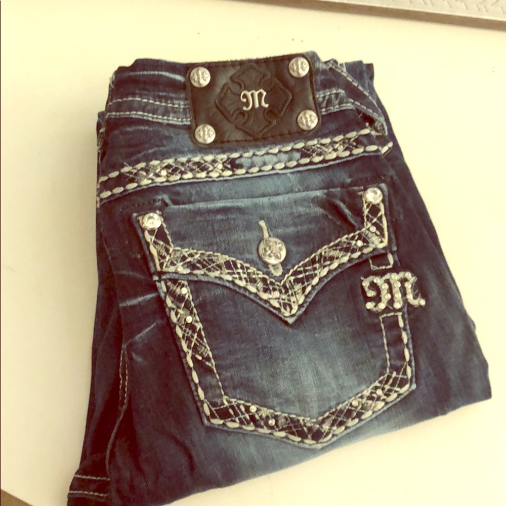 Miss Me Embellished Skinny Jeans Size 30